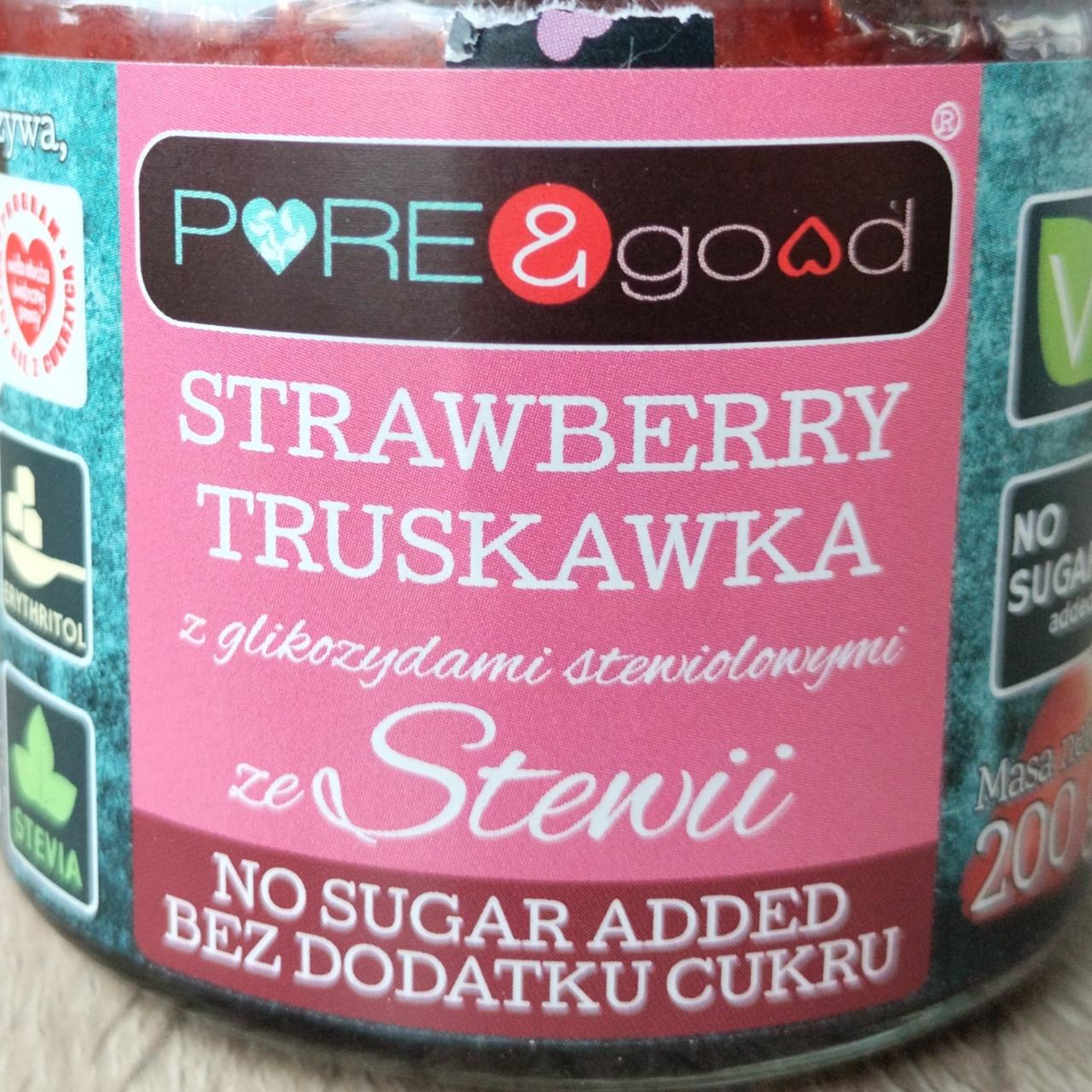 Zdjęcia - Truskawka z glikozydami stewiolowymi ze Stewii bez dodatku cukru Pure&Good