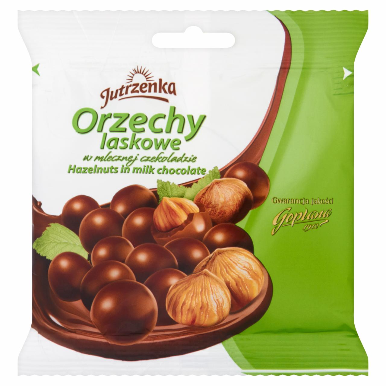 Zdjęcia - Jutrzenka Orzechy laskowe w mlecznej czekoladzie 80 g