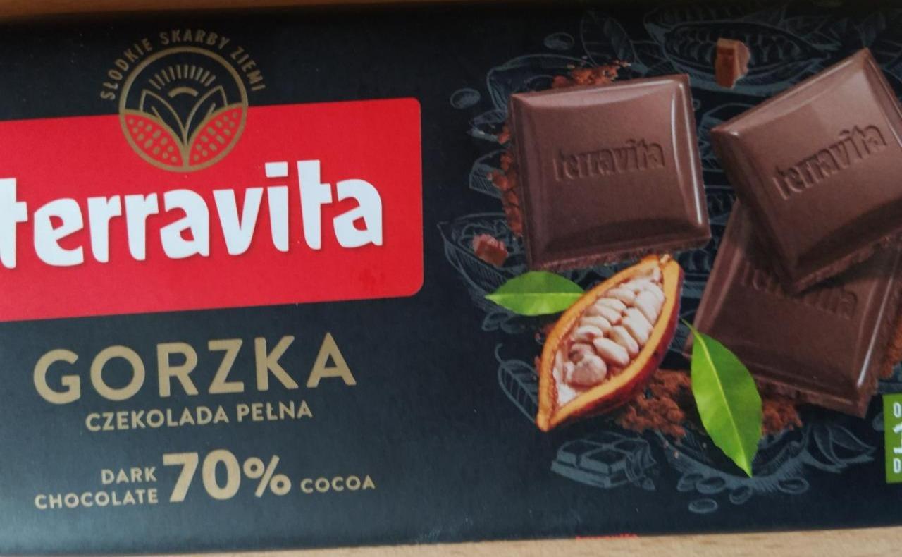 Zdjęcia - Terravita Czekolada pełna Gorzka 70% cocoa