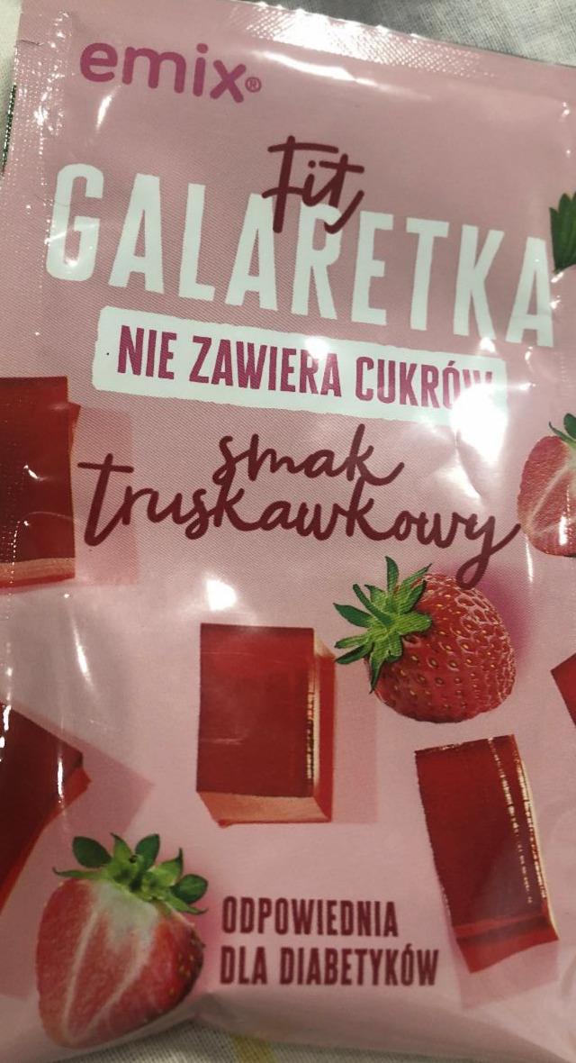 Zdjęcia - Galaretka fit bez cukru smak truskawkowy Emix