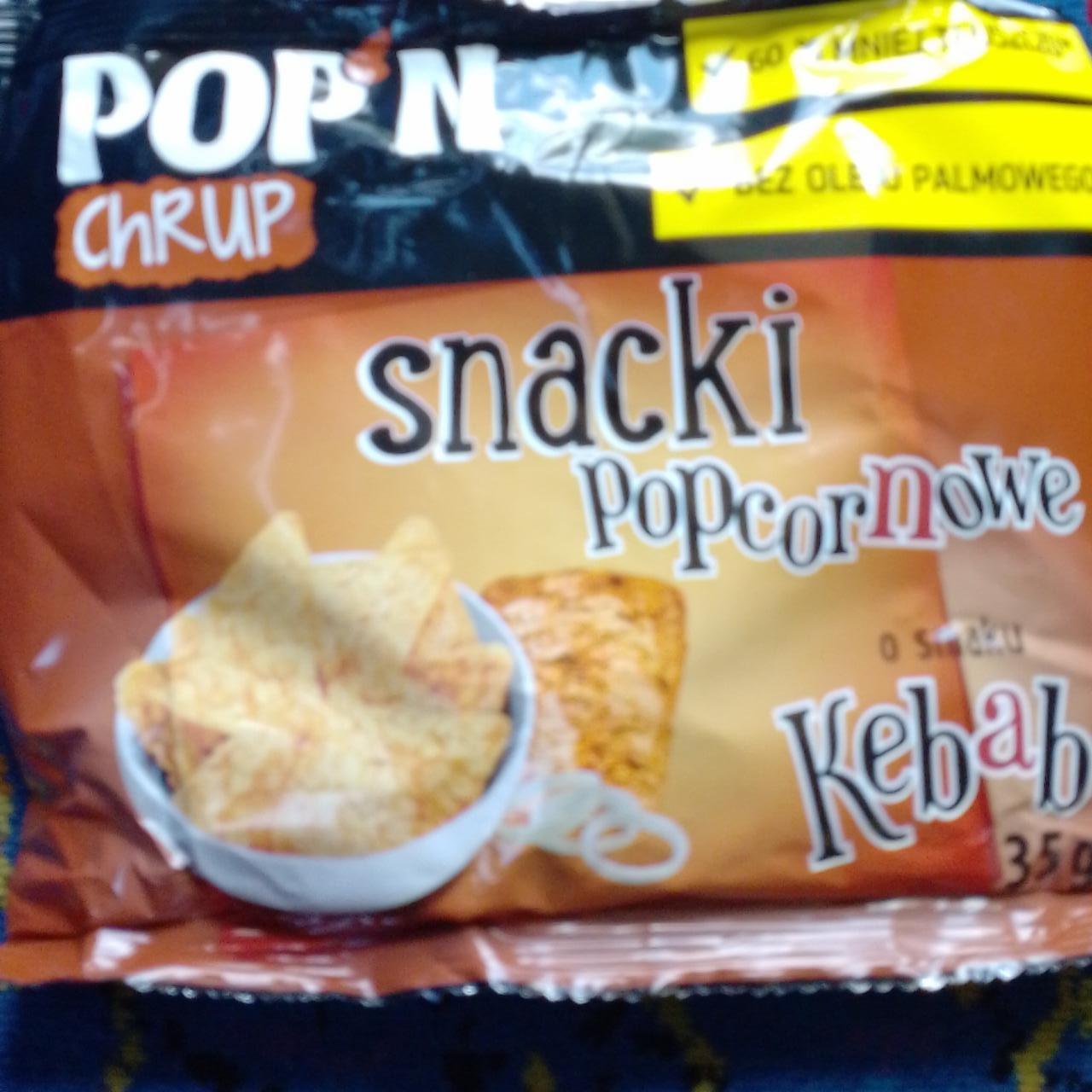Zdjęcia - SNACKI popcornowe o smaku kebaba Pop'N chrup