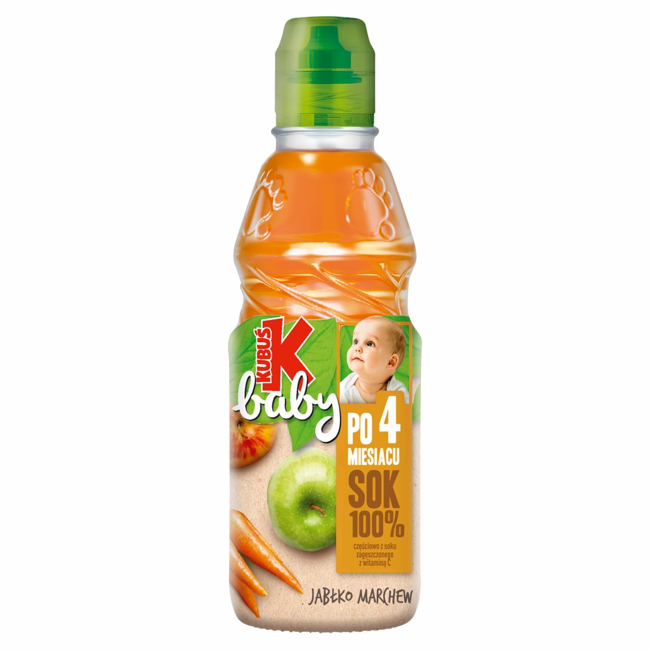 Zdjęcia - Kubuś Baby Sok 100% po 4 miesiącu jabłko marchew 300 ml