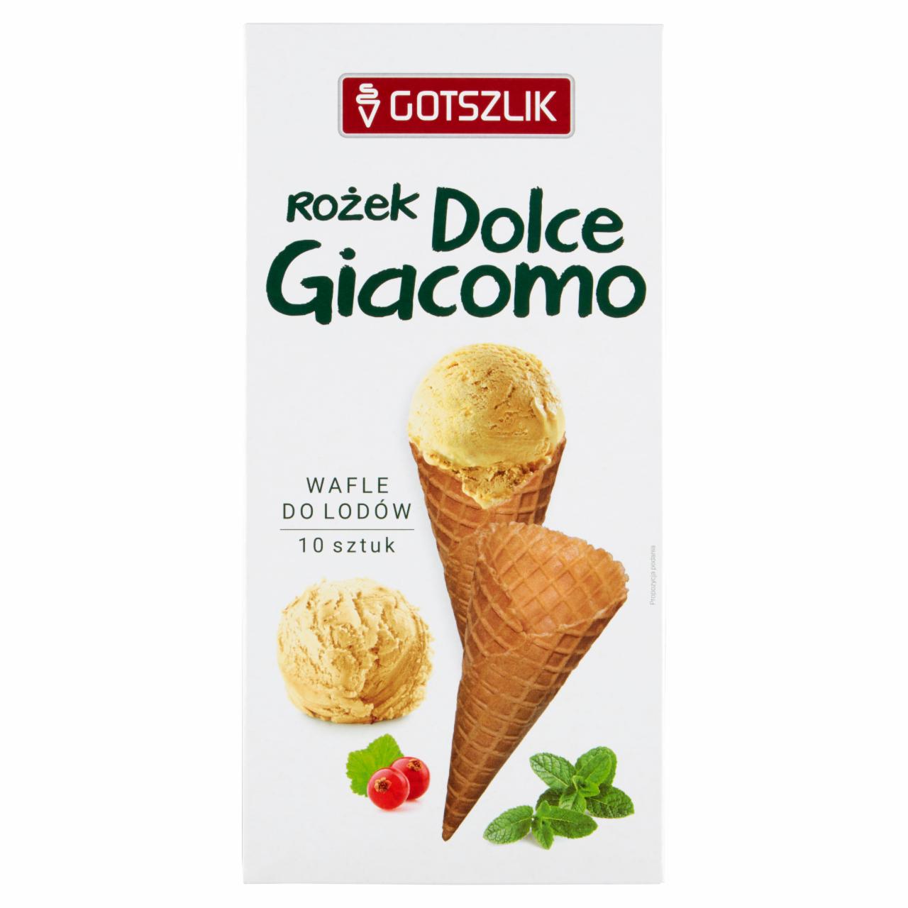 Zdjęcia - Wafle do lodów rożek Dolce Giacomo 135 g (10 sztuk)