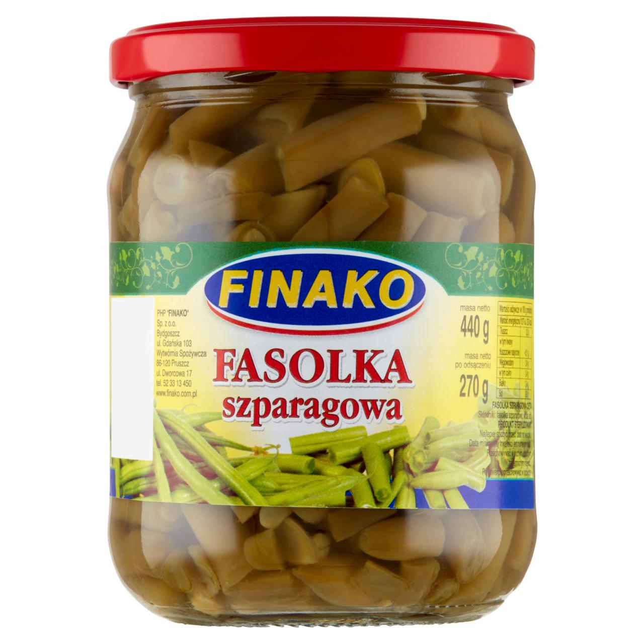 Zdjęcia - Finako Fasolka szparagowa 440 g