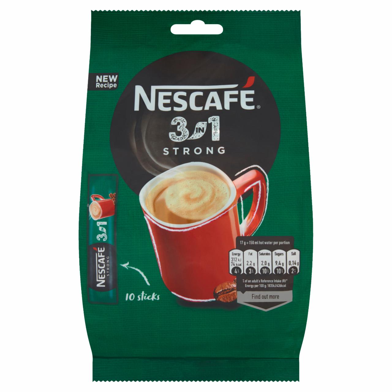 Zdjęcia - Nescafé 3in1 Strong Rozpuszczalny napój kawowy 170 g (10 x 17 g)