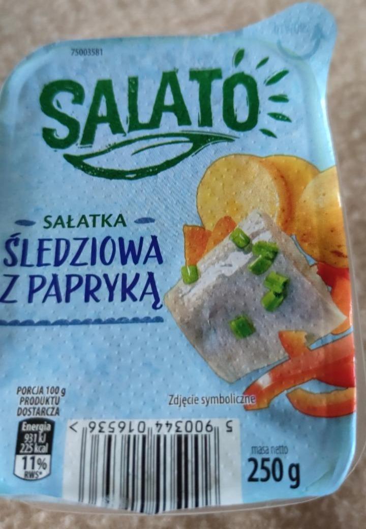 Zdjęcia - Sałatka śledziowa z papryką Salato