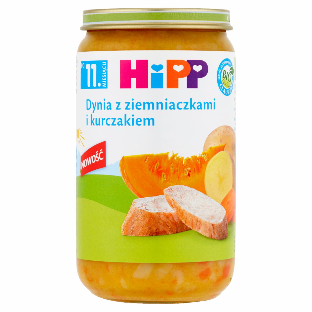 Zdjęcia - HiPP BIO Dynia z ziemniaczkami i kurczakiem po 11. miesiącu 250 g