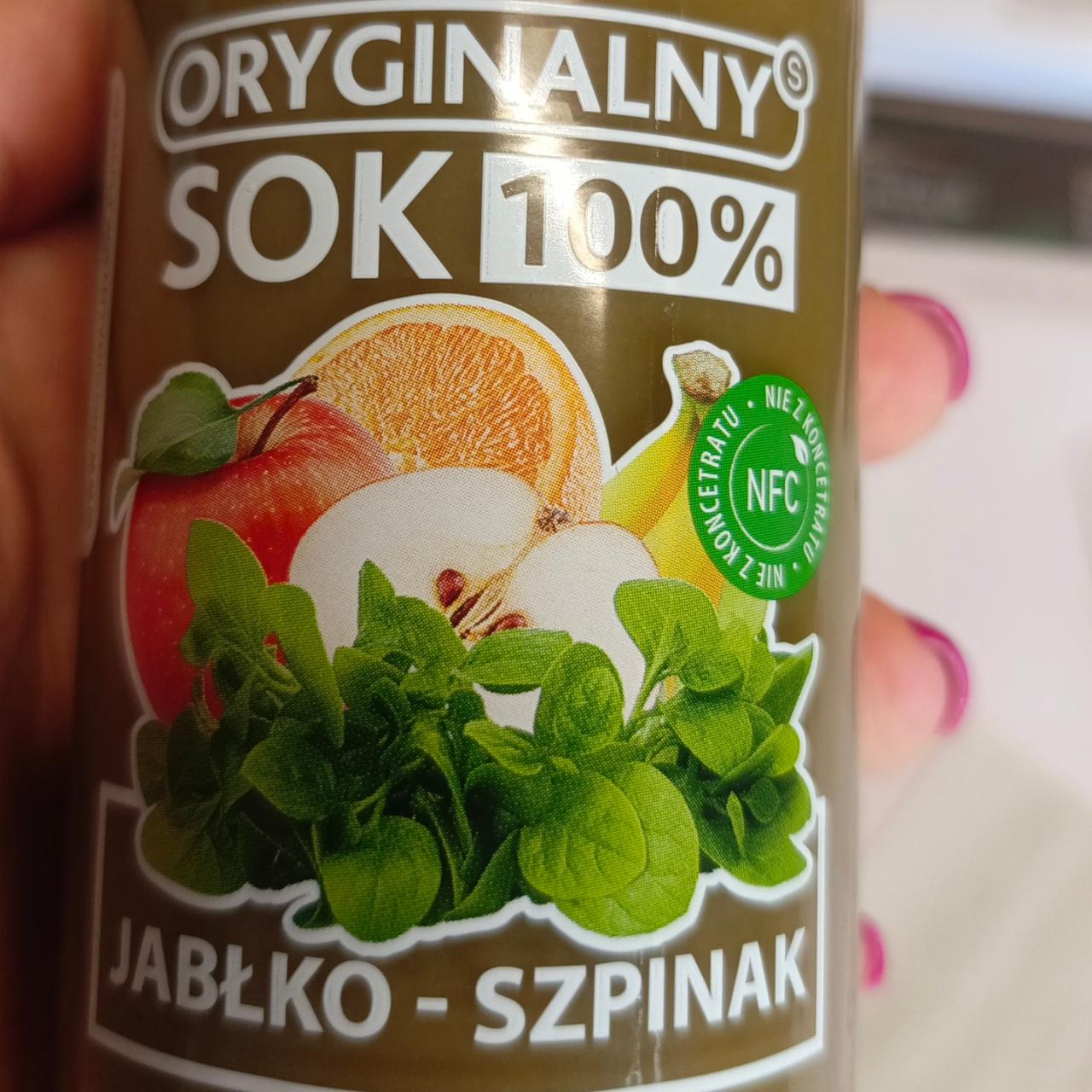 Zdjęcia - Sok 100% jabłko szpinak Oryginalny