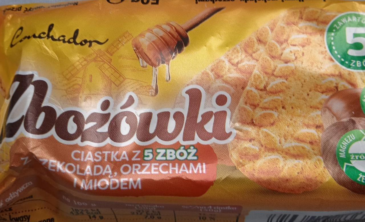 Zdjęcia - Zbożówki z czekoladą, orzechami i miodem Conchador