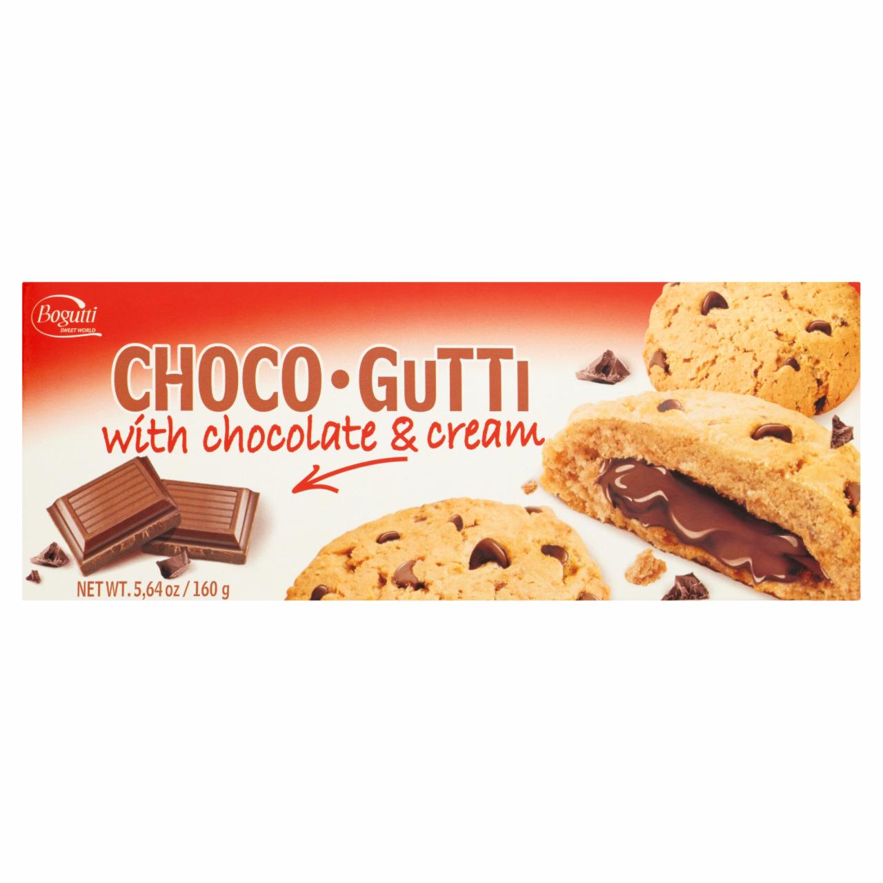 Zdjęcia - Bogutti Choco Gutti Kruche ciasteczka z kremem czekoladowym i kawałkami czekolady 160 g