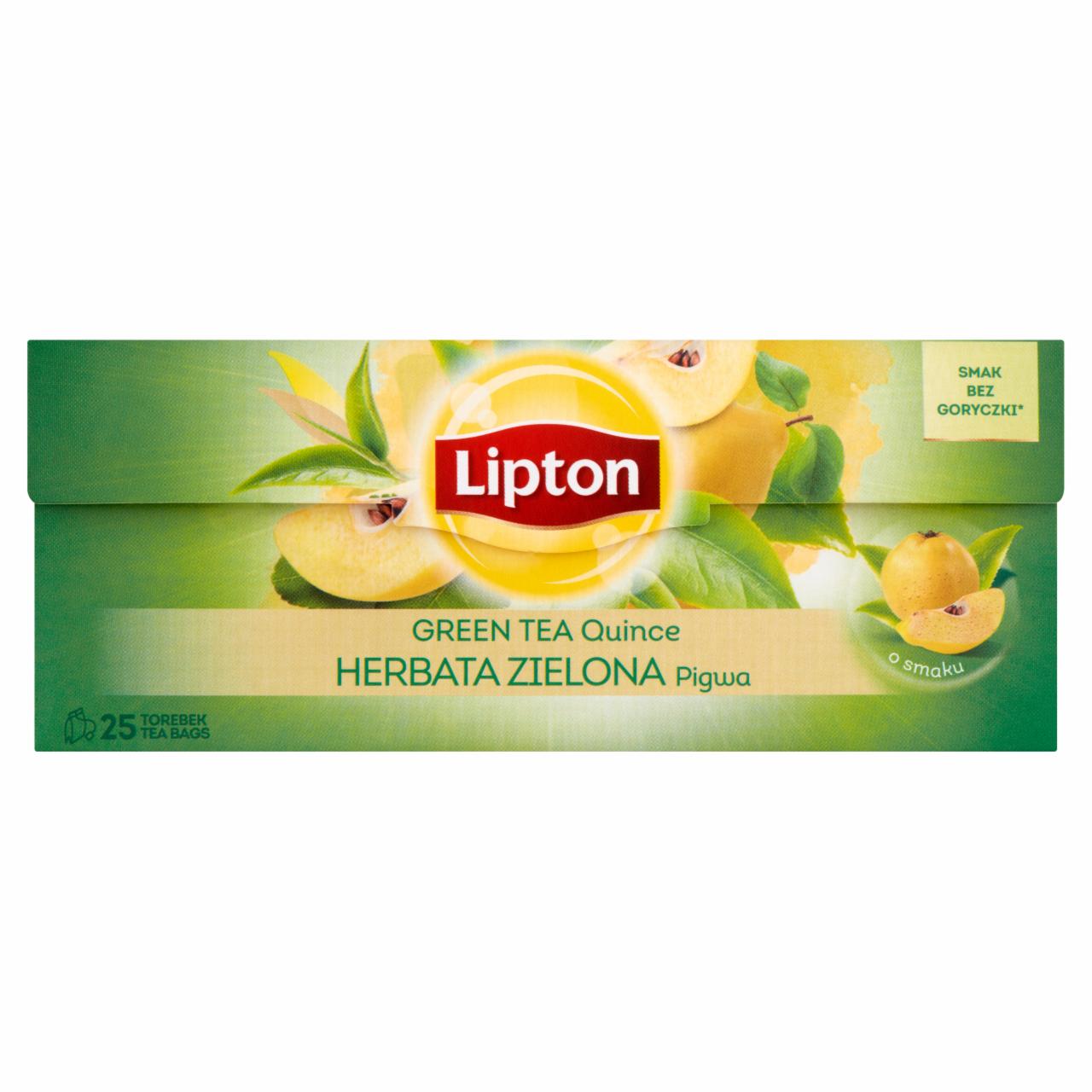 Zdjęcia - Lipton Herbata zielona pigwa 40 g (25 torebek)