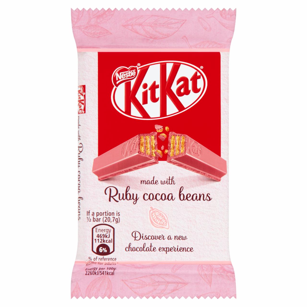 Zdjęcia - KitKat Ruby Paluszek waflowy w czekoladzie 41,5 g