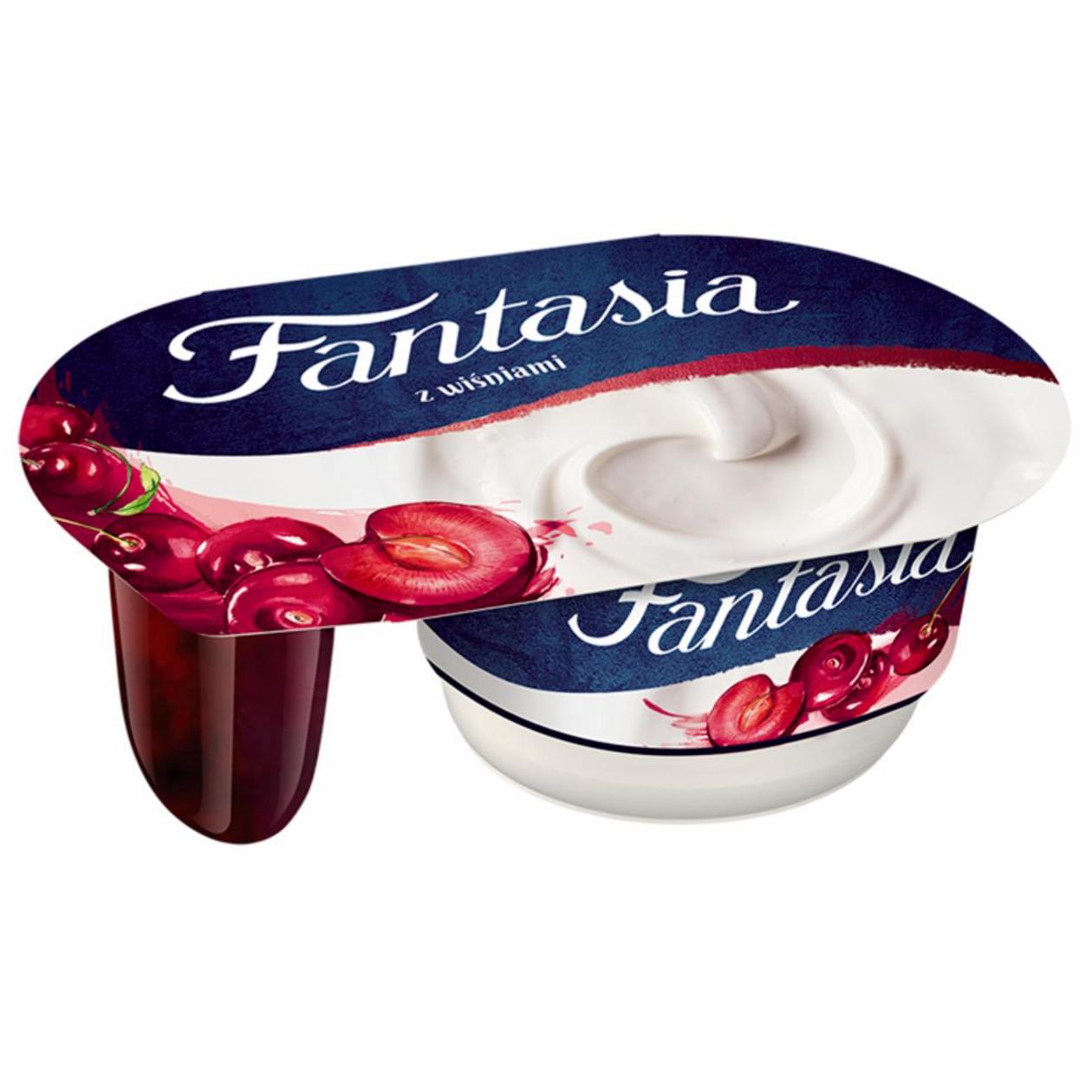 Zdjęcia - Fantasia Jogurt kremowy z wiśniami 122 g