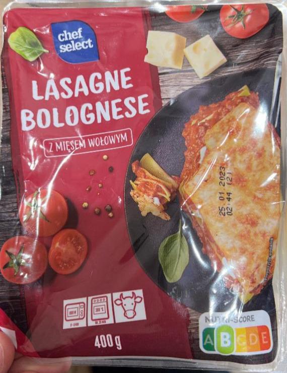 odżywcze chef kJ wartości select kalorie, bolognese - lasagne i