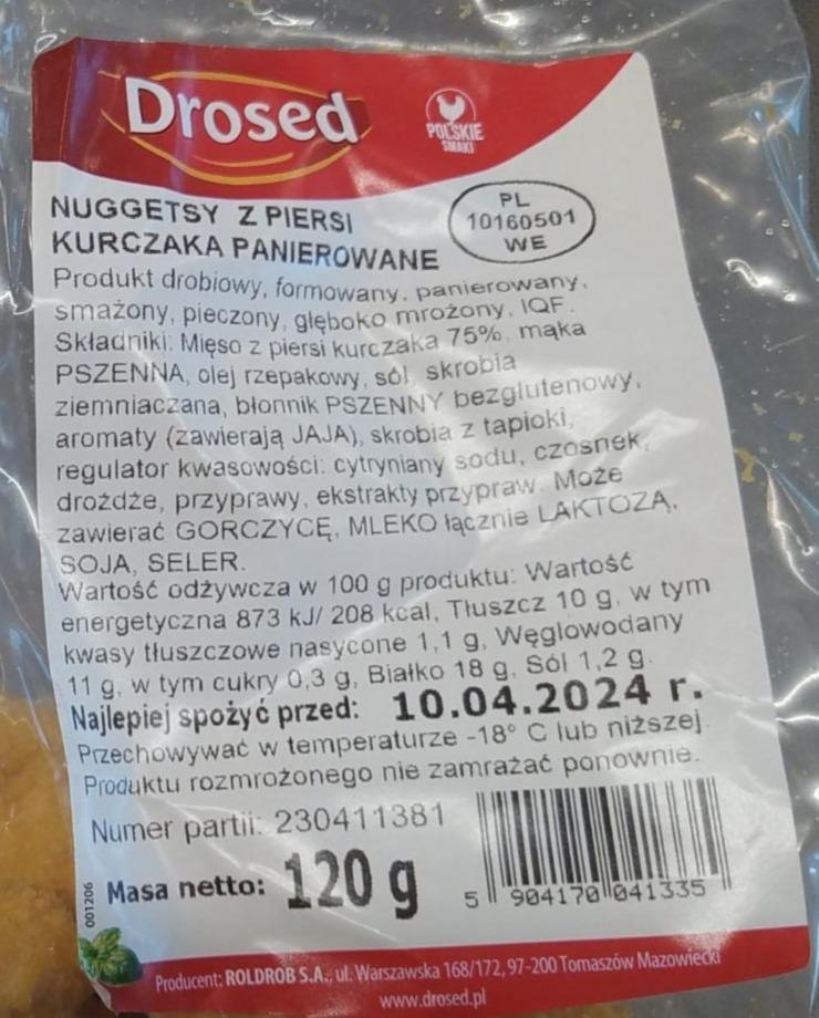 Zdjęcia - Nuggetsy z piersi kurczaka panierowane Drosed