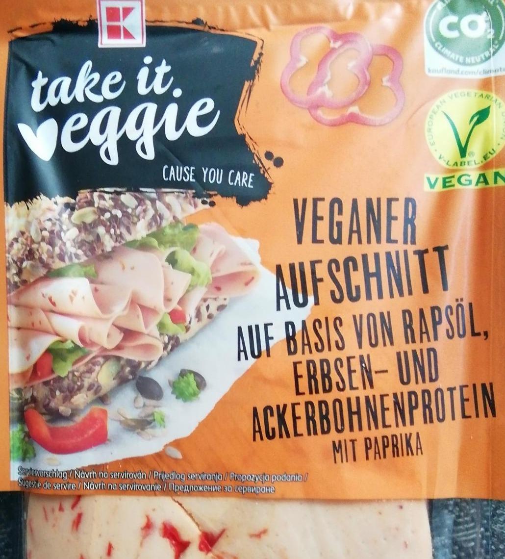 Zdjęcia - Take it veggie veganer aufschnitt auf basis von rapsol Kaufland