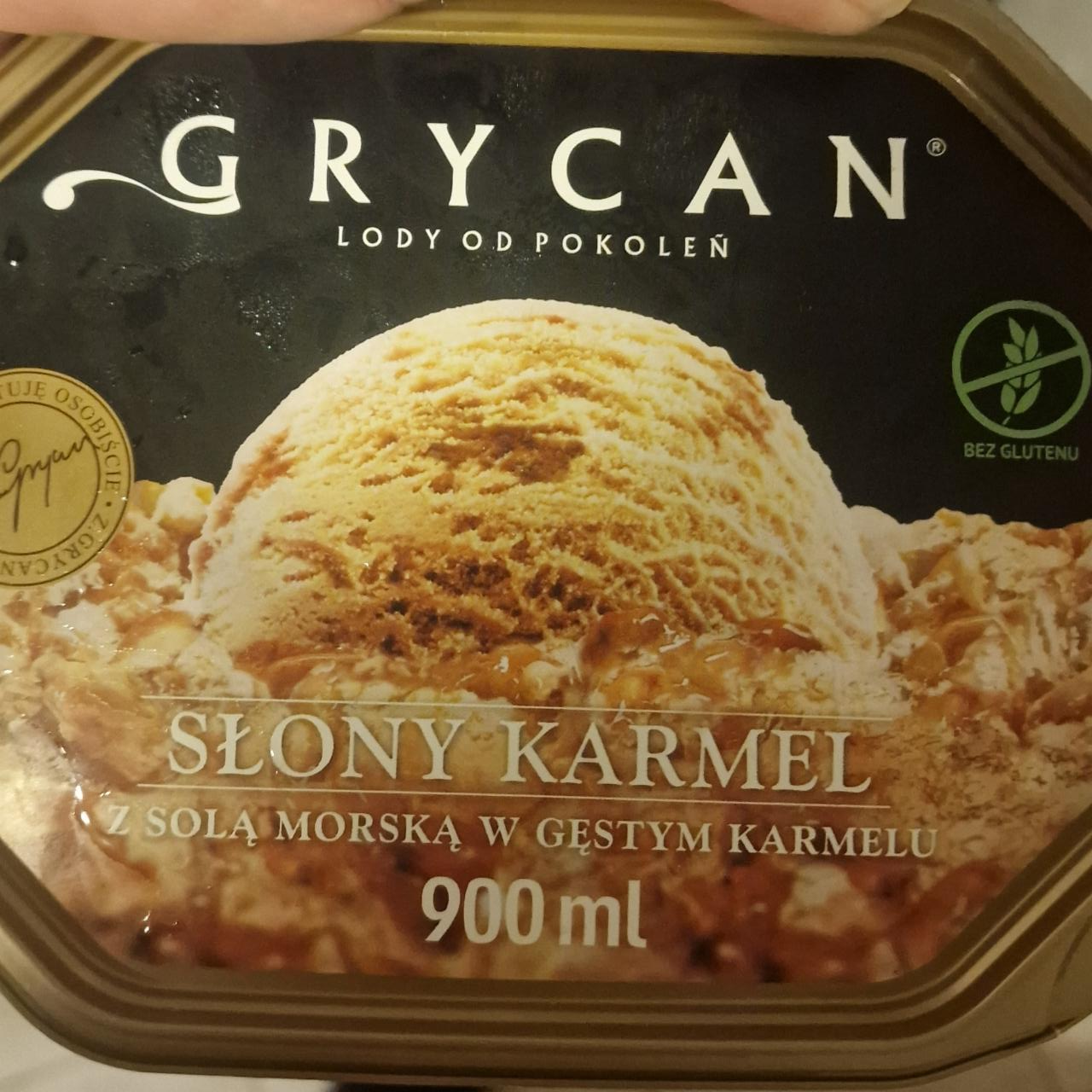 Zdjęcia - GRYCAN Lody słony karmel z solą morską 900 ml