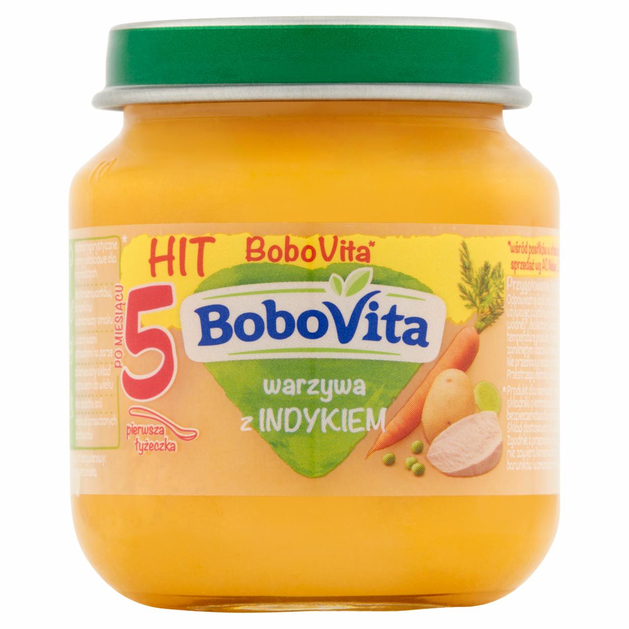 Zdjęcia - BoboVita Warzywa z indykiem po 5 miesiącu 125 g