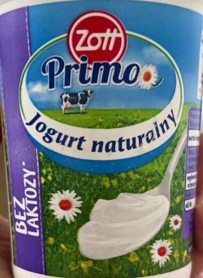 Zdjęcia - Zott Primo Bez laktozy Jogurt naturalny 180 g