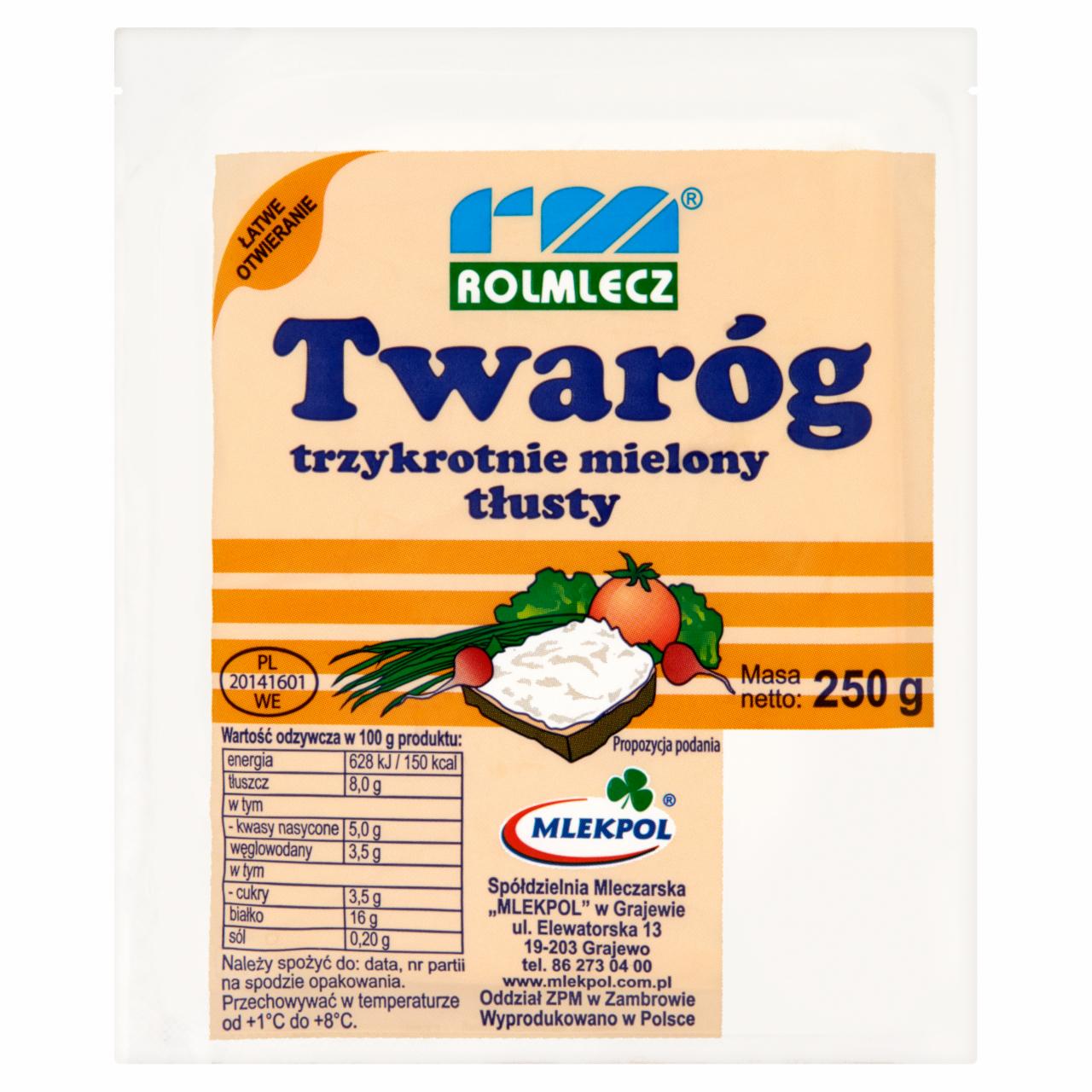 Zdjęcia - Rolmlecz Twaróg tłusty 250 g