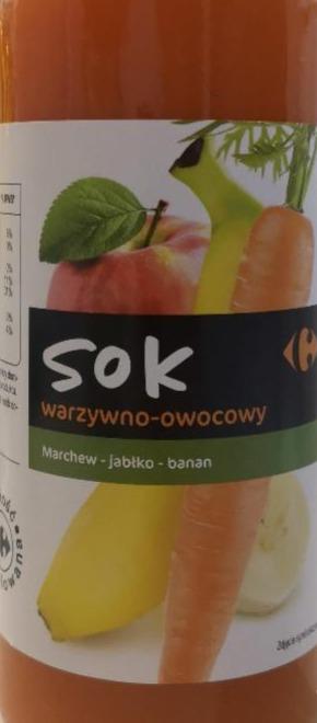 Zdjęcia - Sok warzywno owocowy marchew jablko banan Carrefour