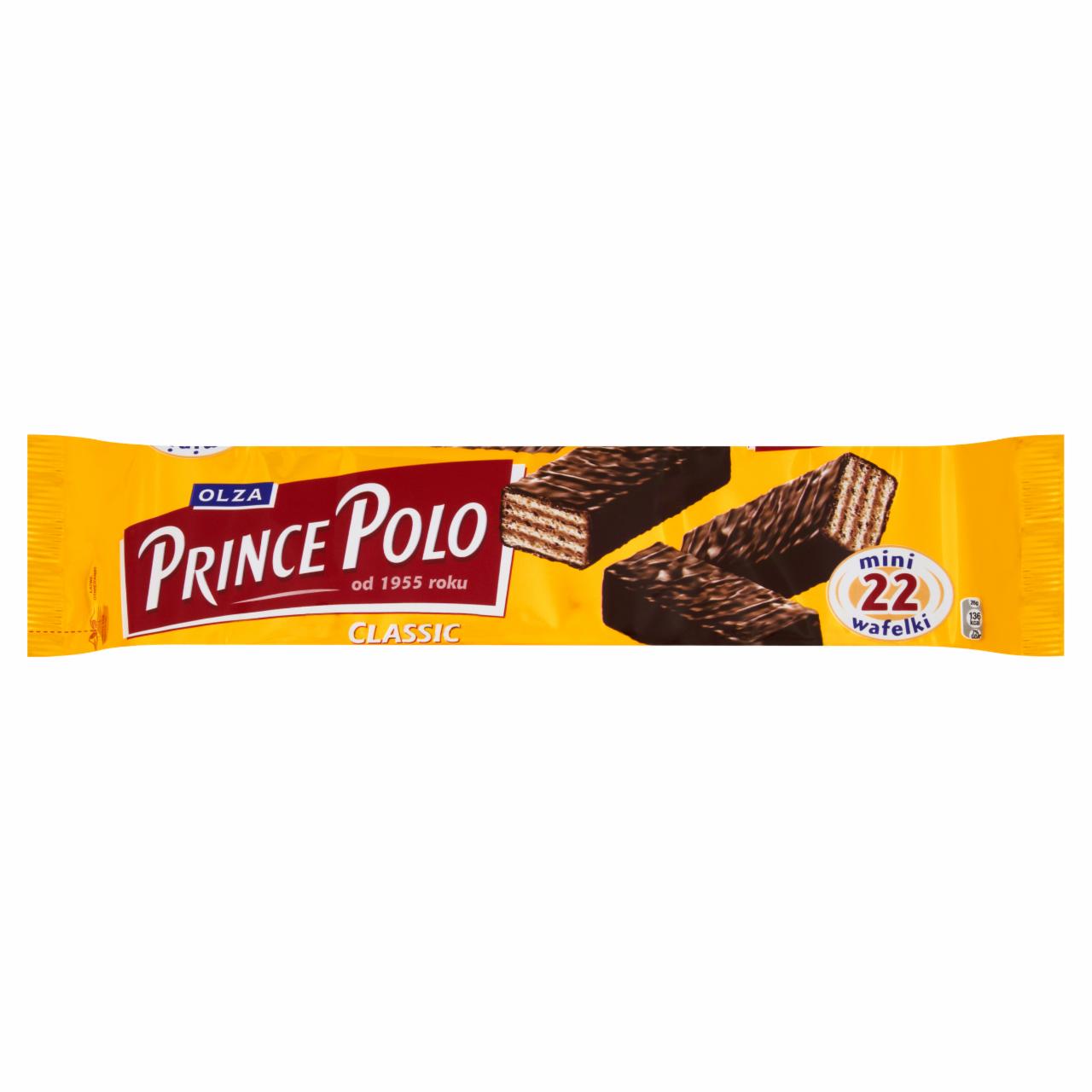 Zdjęcia - Olza Prince Polo Classic Kruche wafelki z kremem kakaowym oblane czekoladą 141 g