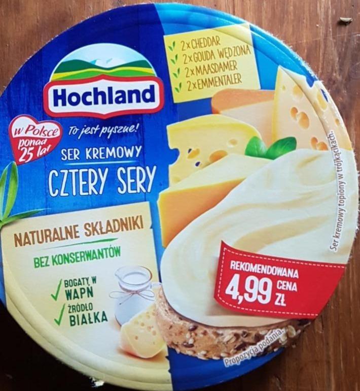 Zdjęcia - Hochland Ser kremowy w trójkącikach cztery sery 180 g