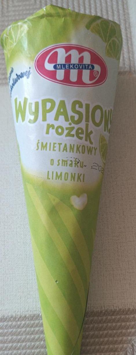 Zdjęcia - Lód rożek śmietankowy o smaku limonki Mlekovita