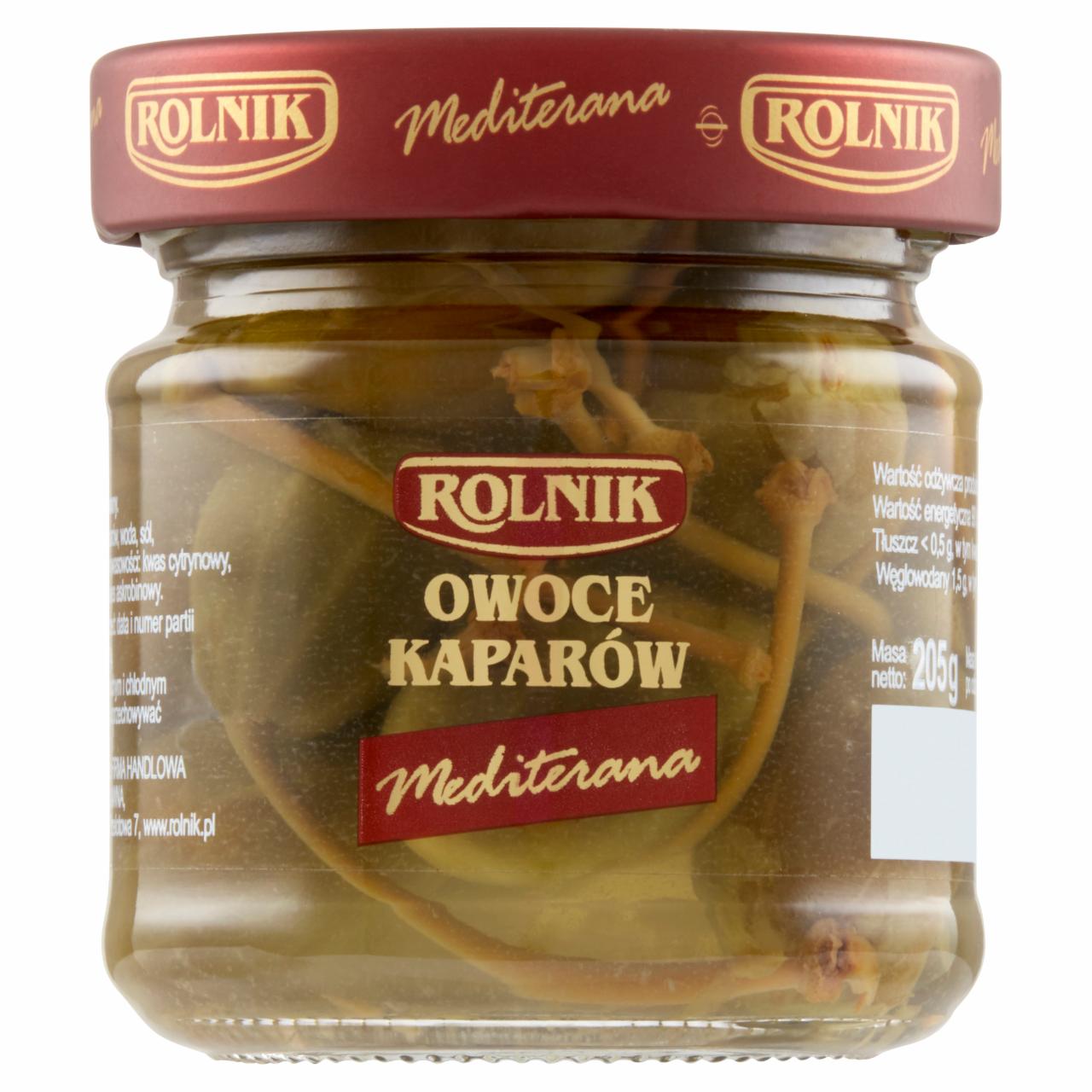 Zdjęcia - Rolnik Mediterana Owoce kaparów 205 g