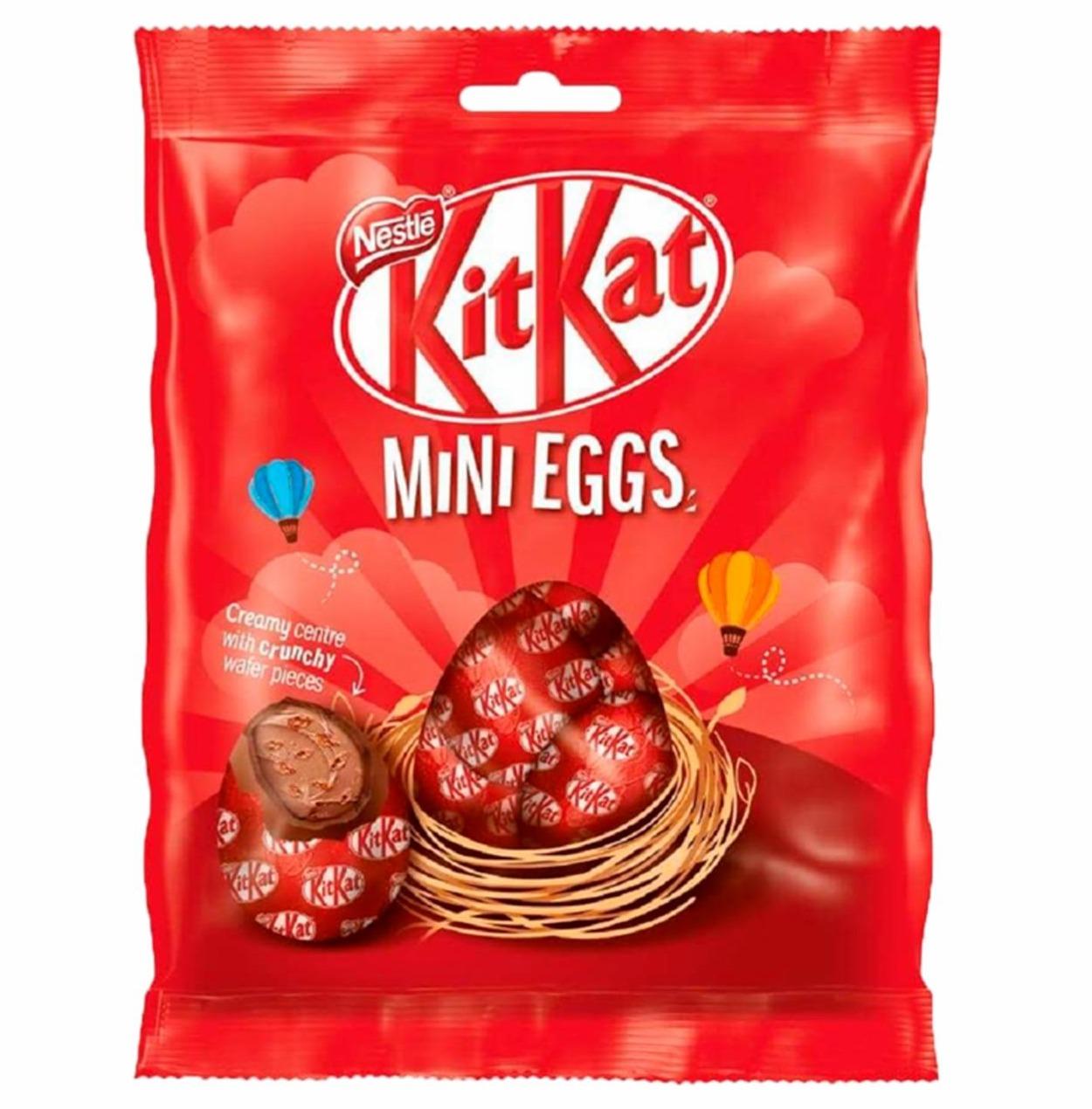 Zdjęcia - KitKat Mini Eggs Jajka z mlecznej czekolady wypełnione nadzieniem kakaowym 90 g