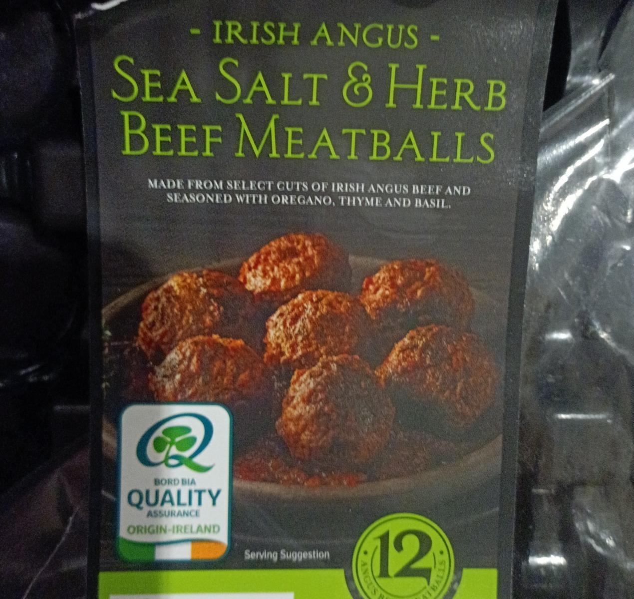 Zdjęcia - Sea salt & herb beef meatballs