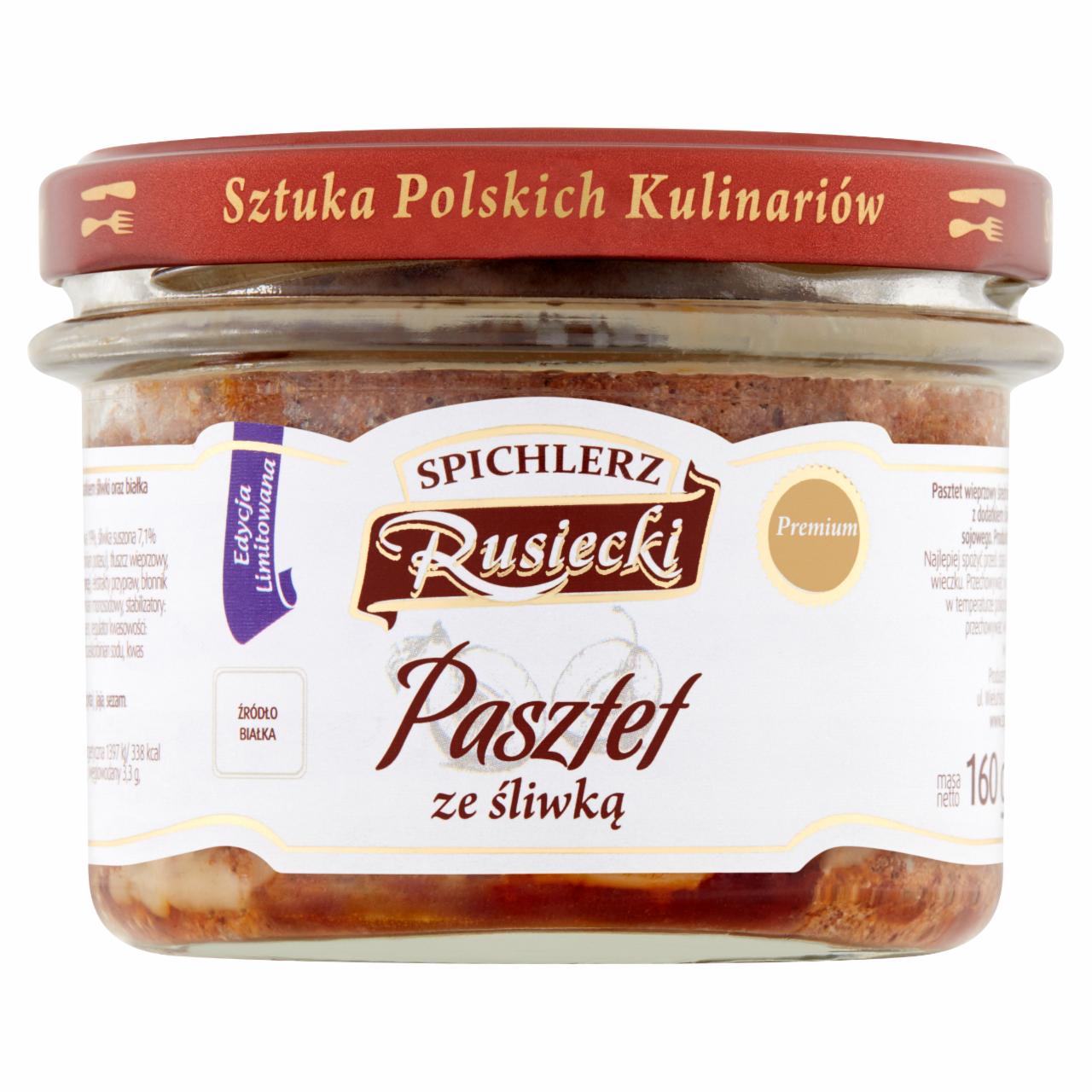 Zdjęcia - Spichlerz Rusiecki Pasztet ze śliwką 160 g