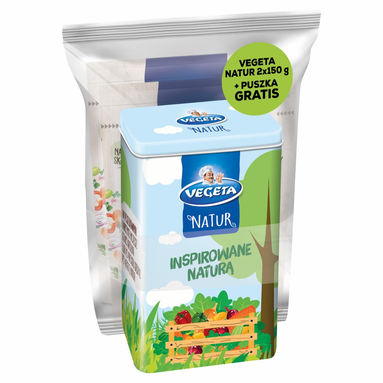 Zdjęcia - Vegeta Natur Przyprawa warzywna do potraw 2 x 150 g i puszka