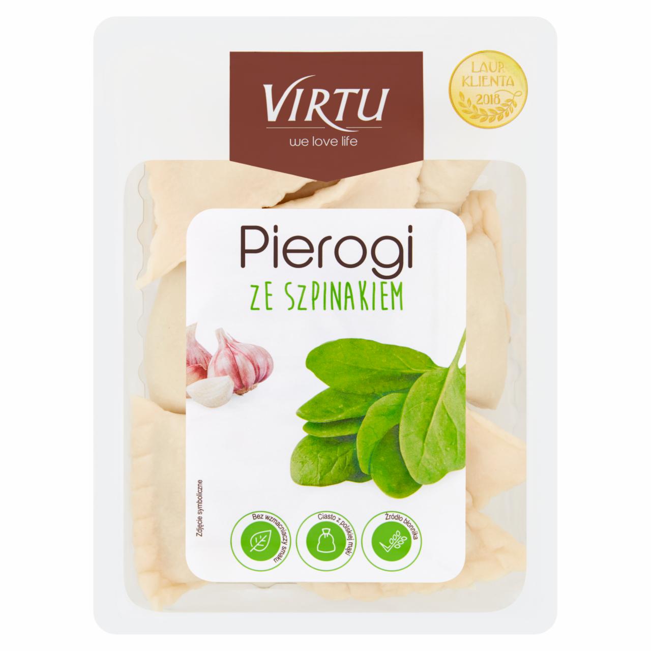 Zdjęcia - Virtu Pierogi ze szpinakiem 400 g