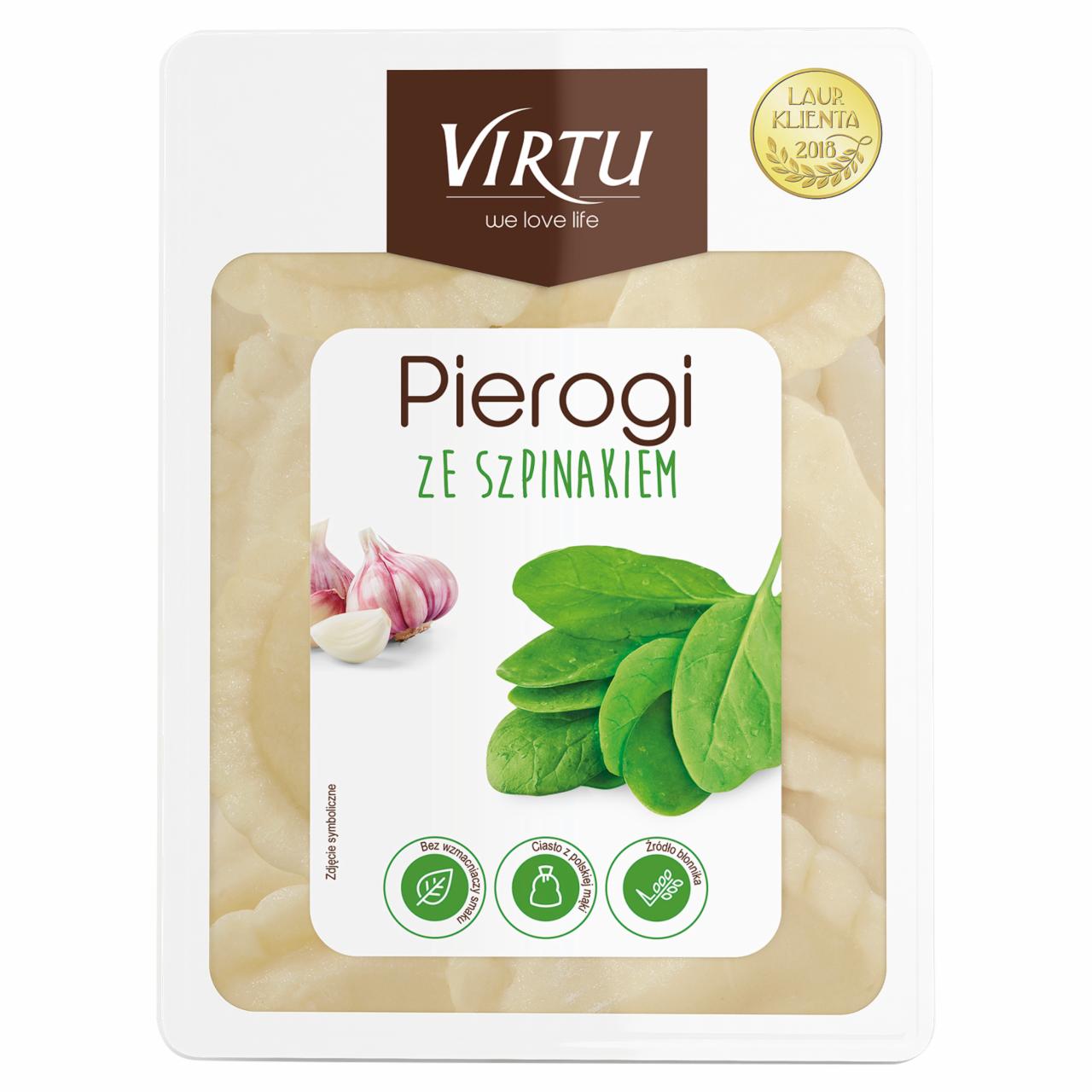 Zdjęcia - Virtu Pierogi ze szpinakiem 400 g