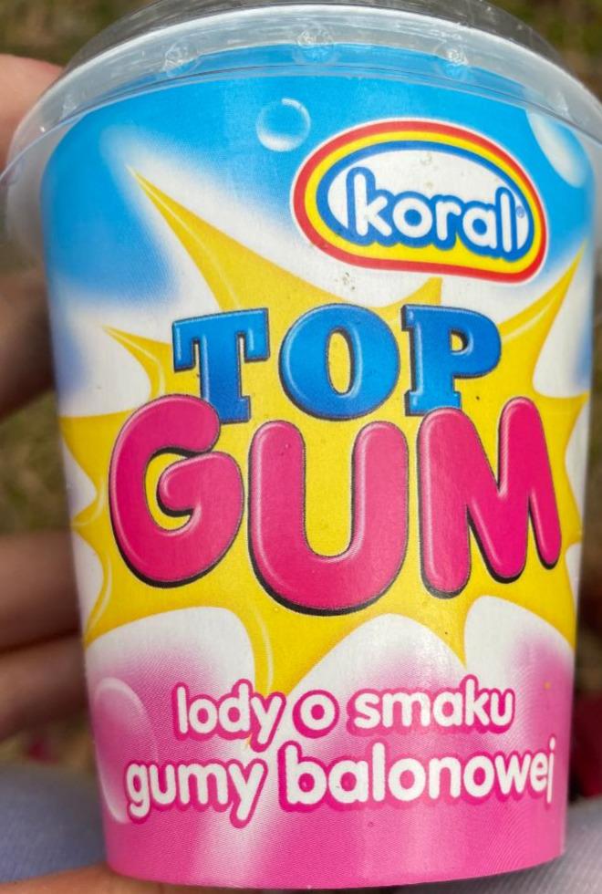 Zdjęcia - Koral Top Gum Lody o smaku gumy balonowej 150 ml