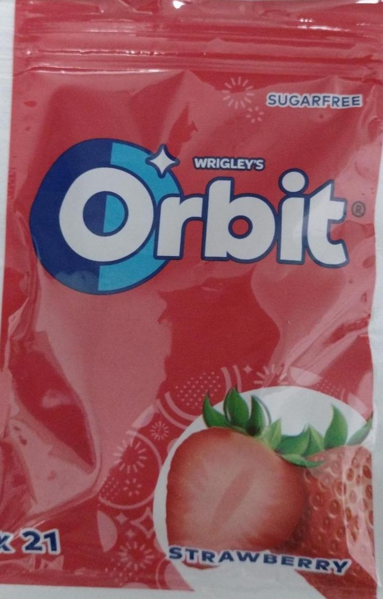 Zdjęcia - Orbit Strawberry Bezcukrowa guma do żucia 29 g (21 sztuk)