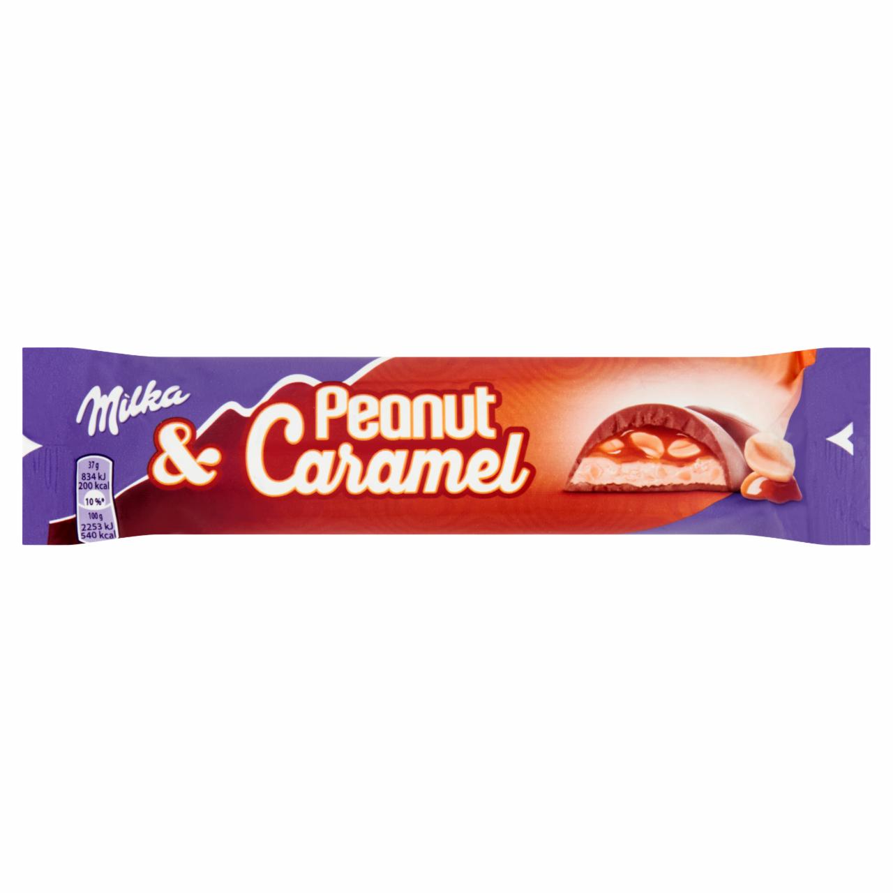 Zdjęcia - Milka Czekolada mleczna Peanut & Caramel 37 g