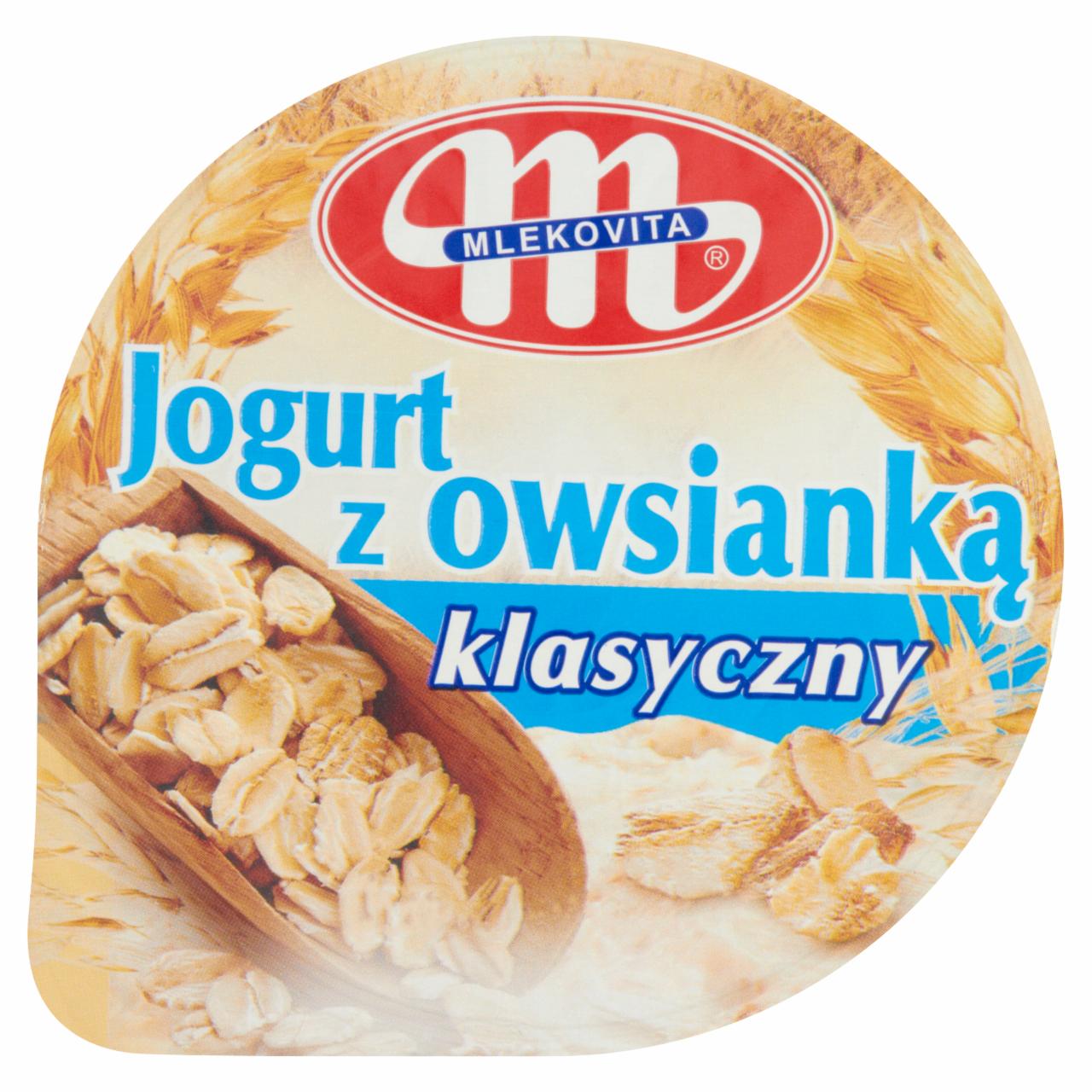 Zdjęcia - Mlekovita Jogurt z owsianką klasyczny 180 g