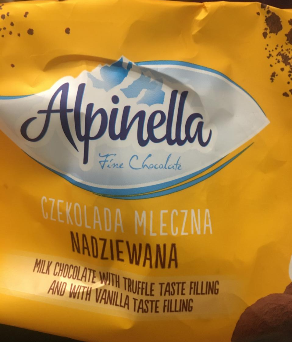 Zdjęcia - czekolada mleczna nadziewana trufla -wanilia Alpinella