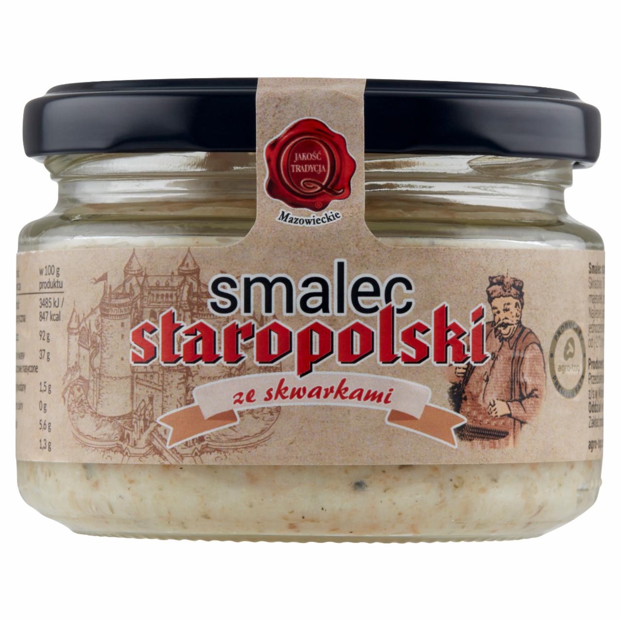 Zdjęcia - Smalec staropolski ze skwarkami 200 g agro-top