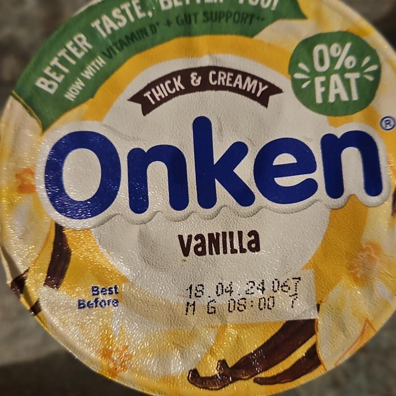 Zdjęcia - Jogurt o smaku waniliowym bez tłuszczu Onken