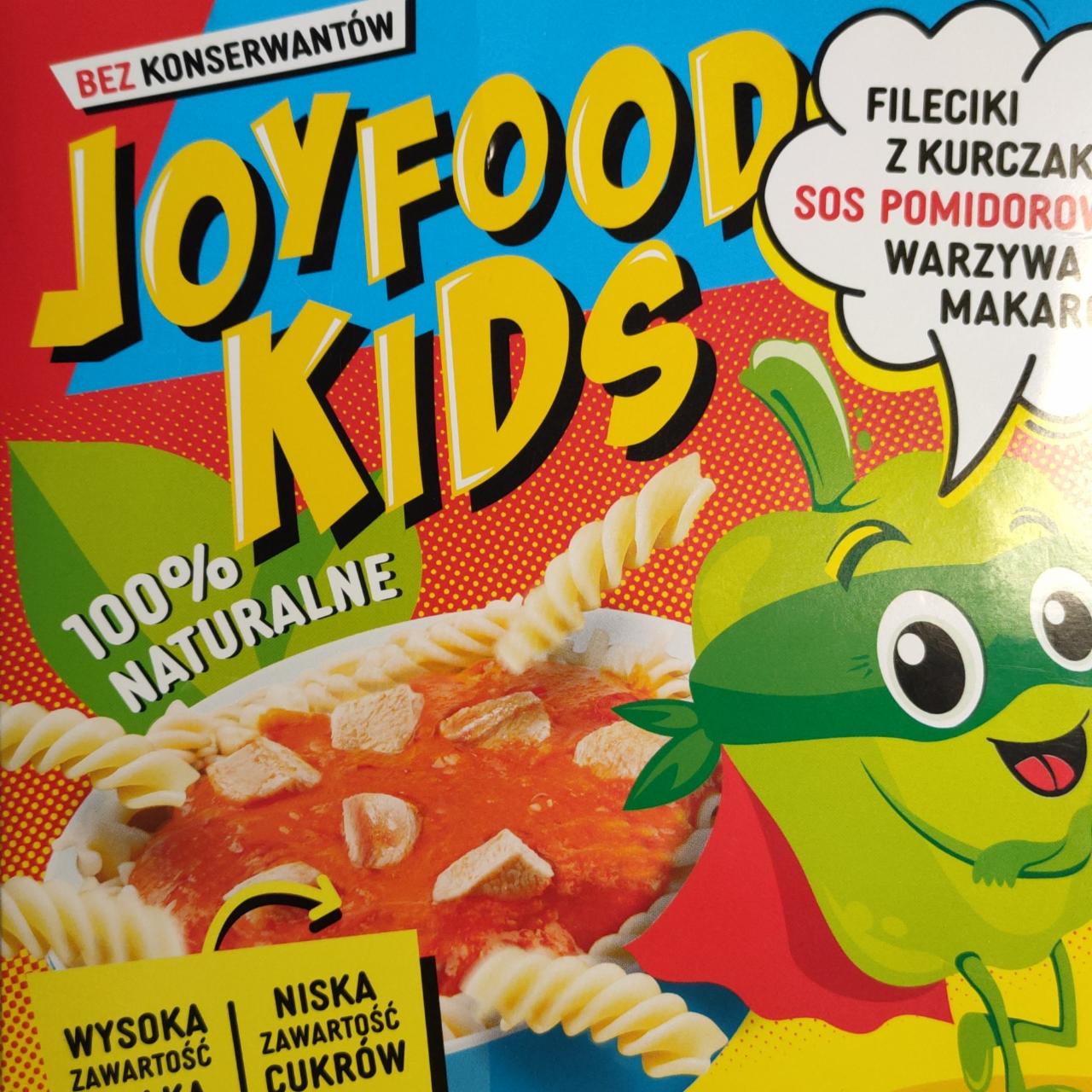 Zdjęcia - Fileciki z kurczaka sos pomidorowy warzywa makaron JoyFood Kids