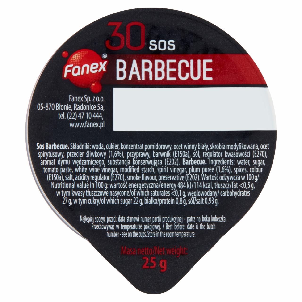 Zdjęcia - Fanex Sos barbecue 25 g