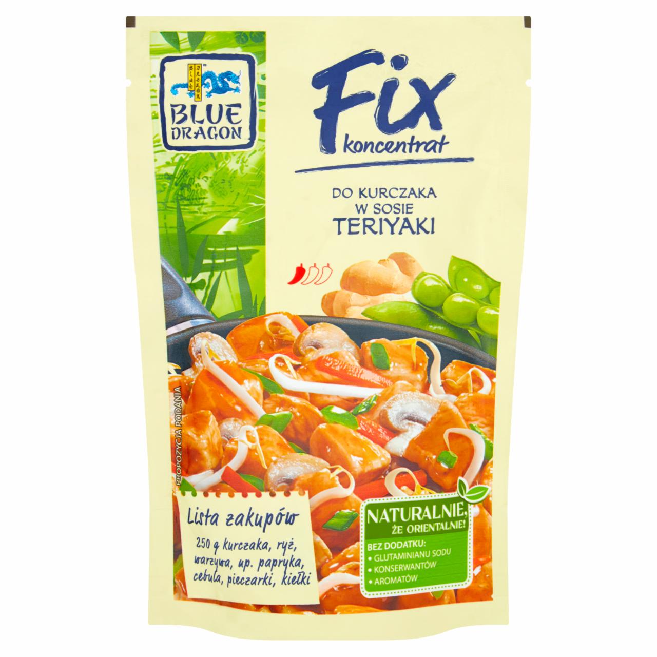 Zdjęcia - Blue Dragon Fix koncentrat do kurczaka w sosie teriyaki 150 g