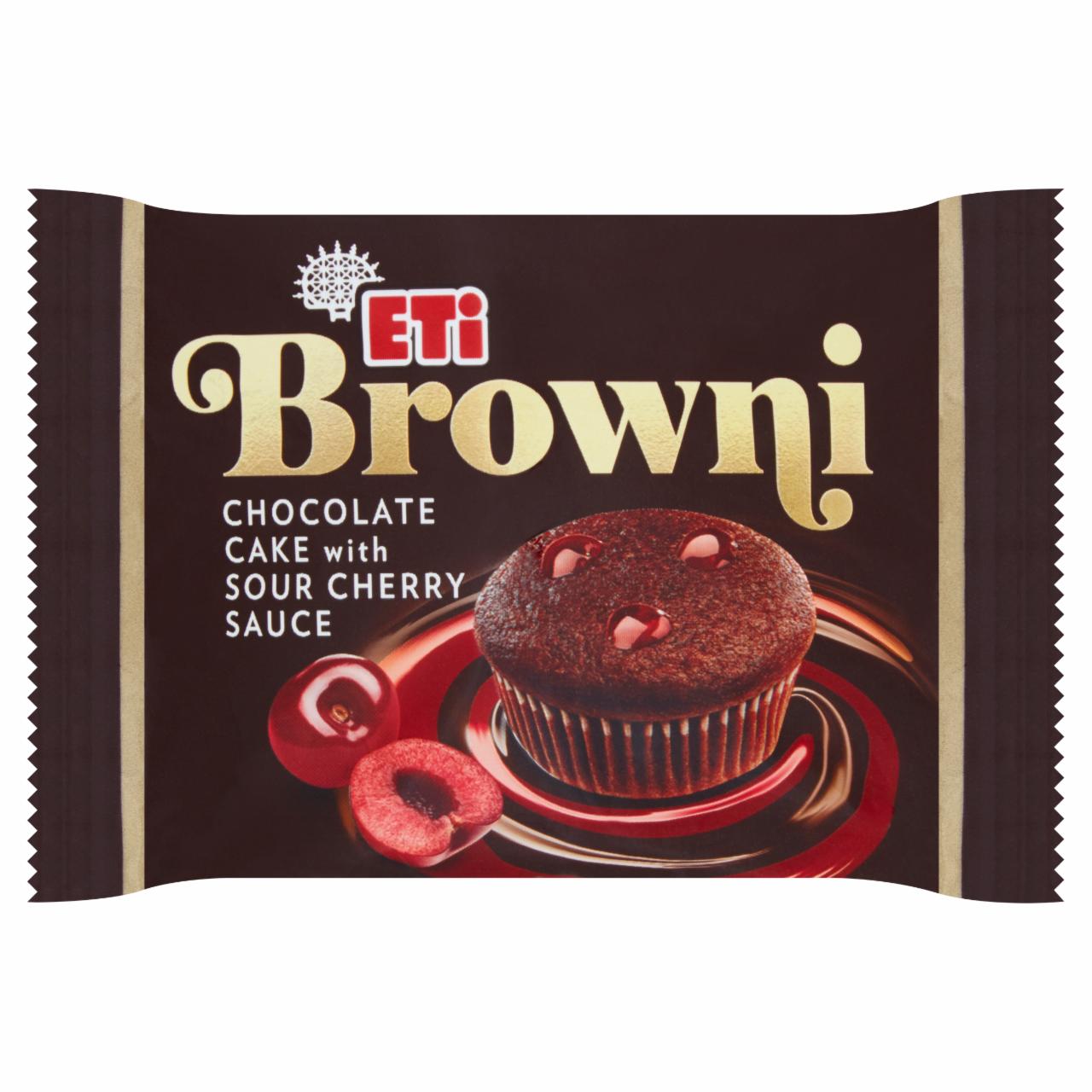 Zdjęcia - Eti Browni Babeczka z czekoladą i nadzieniem o smaku wiśniowym 45 g