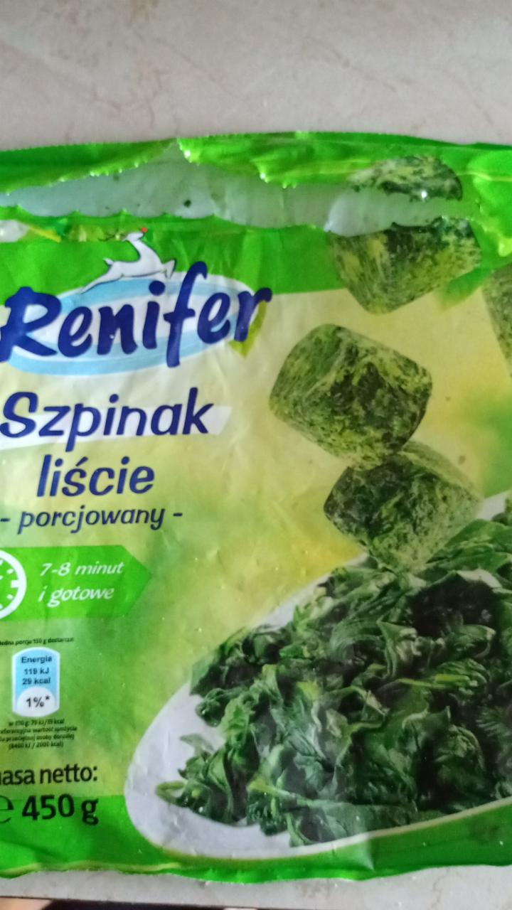 Zdjęcia - renifer szpinak liście porcjowany