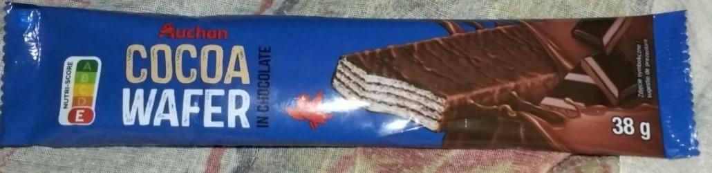 Zdjęcia - Cocoa wafer in chocolate Auchan