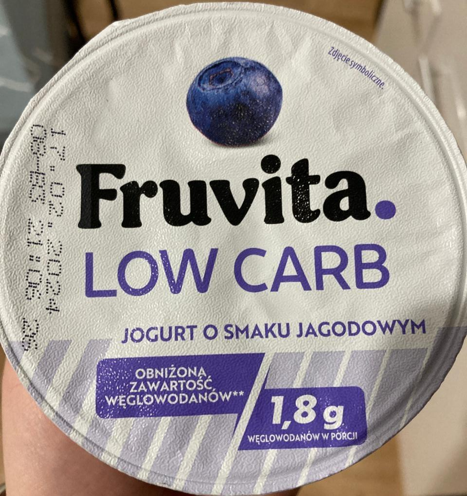 Zdjęcia - Jogurt o smaku jagodowym low carb Fruvita