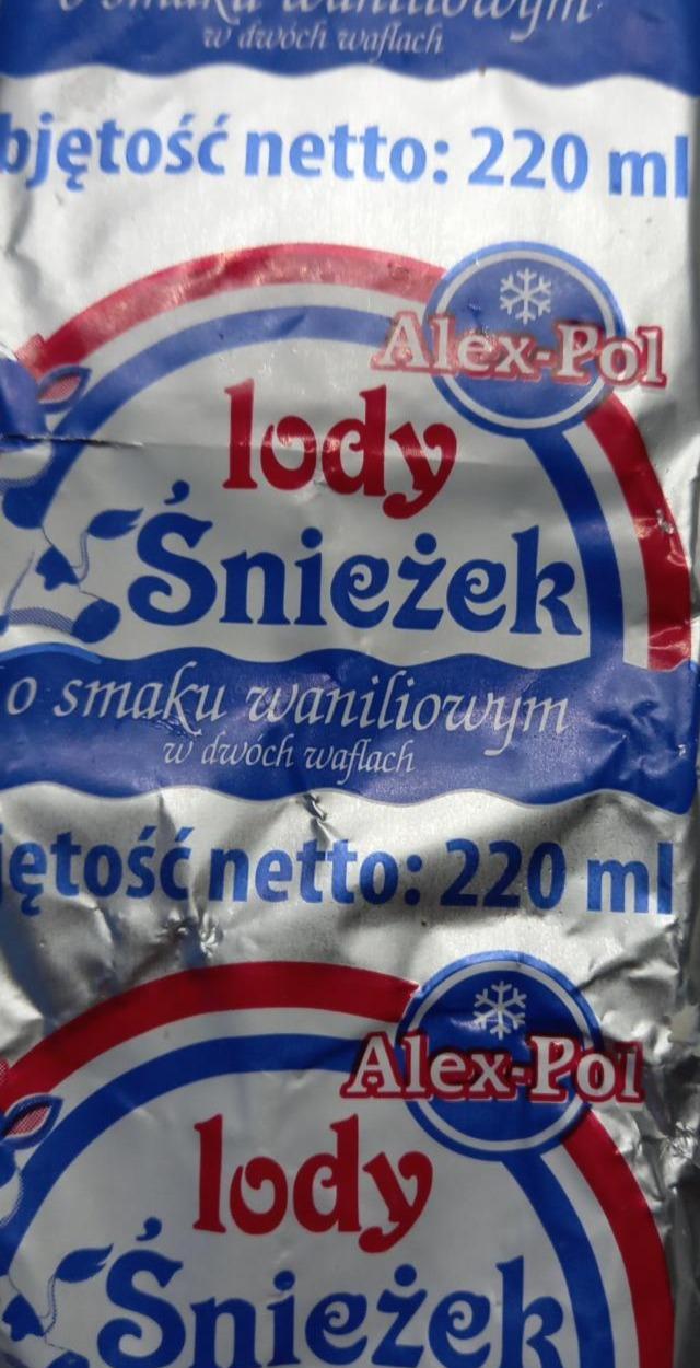 Zdjęcia - lody śnieżek o smaku waniliowym